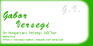 gabor versegi business card